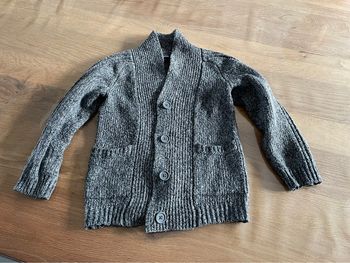 Gros gilet en laine gris 4 ans