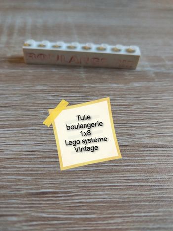 Lego système Tuile boulangerie vintage