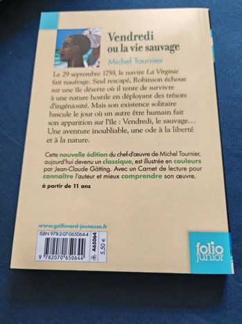 Vendredi ou la vie sauvage Michel Tournier