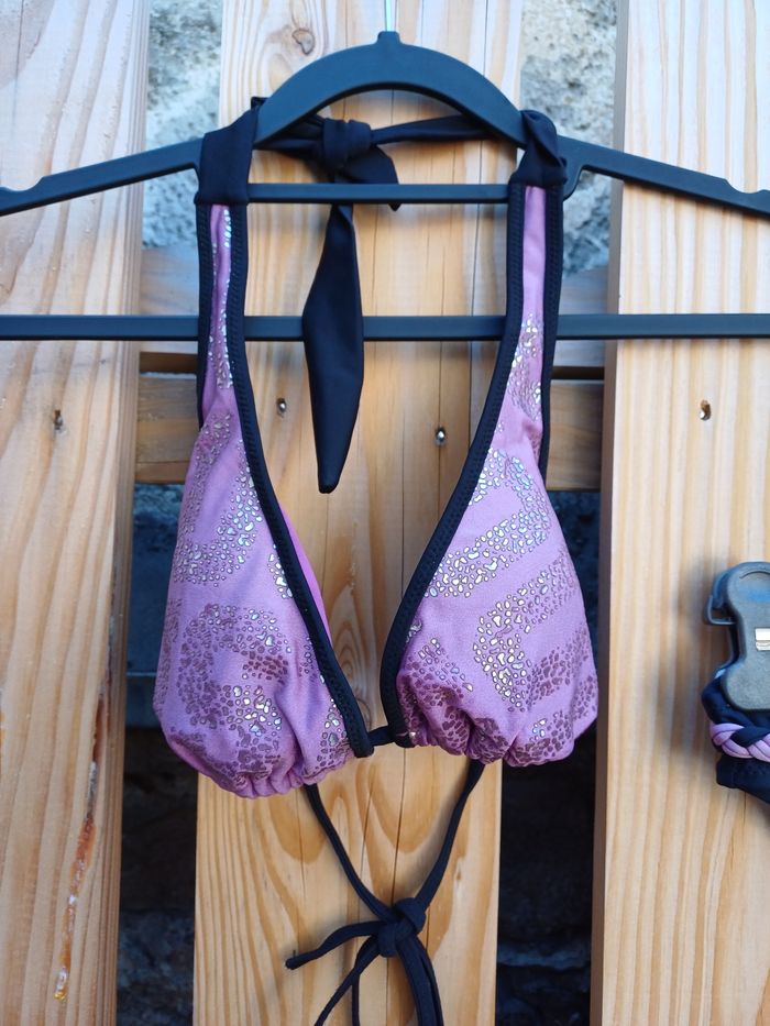 Jolie bikini violet et noir Rae - photo numéro 4