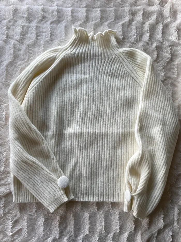 Pull blanc peace n’ love