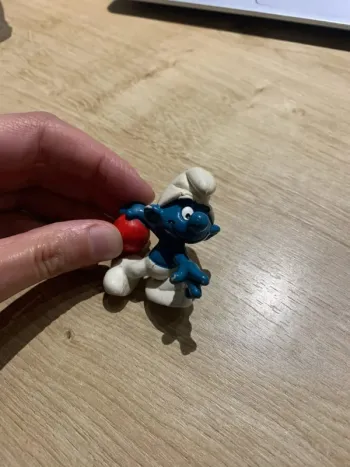 Figurine schtroumpf sportif Schleich 1988