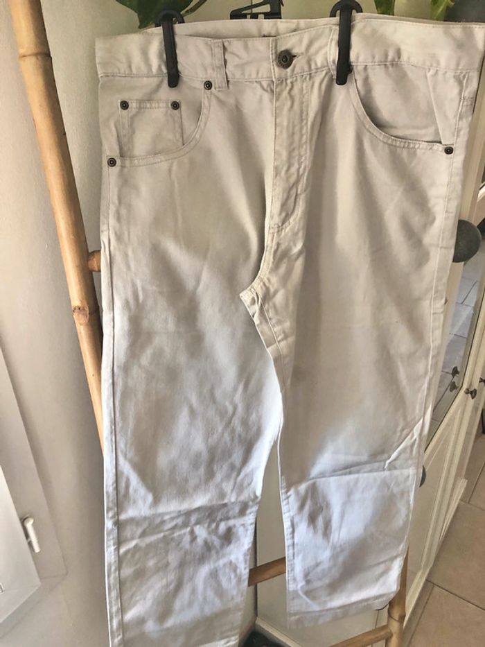 🌸 Pantalon droit beige Sergio Vitti taille 38 🌸 - photo numéro 3