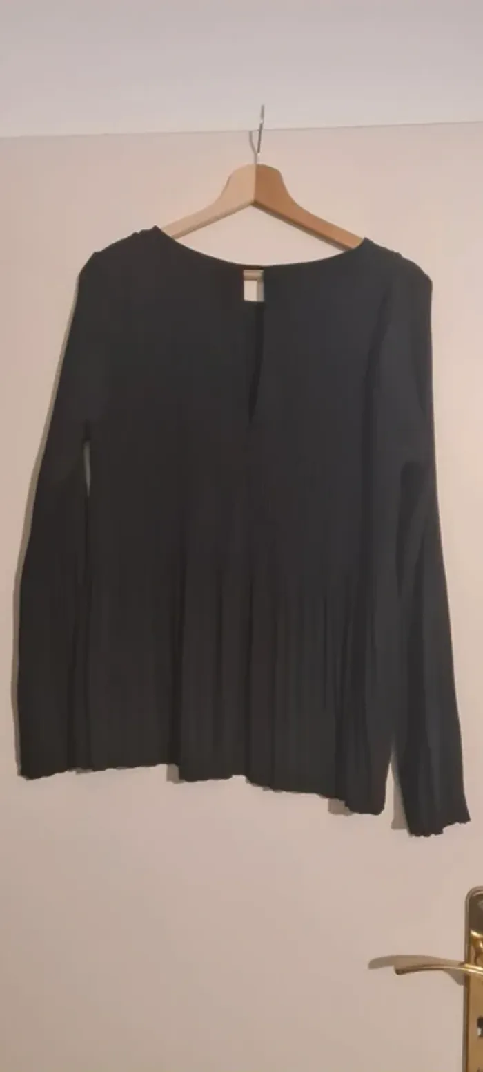 Blouse plissée noir Sud Express - photo numéro 7