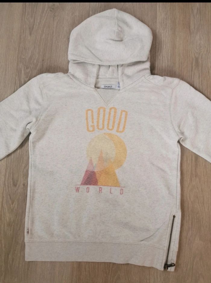 Sweat à capuche Okaïdi 10 ans - photo numéro 2