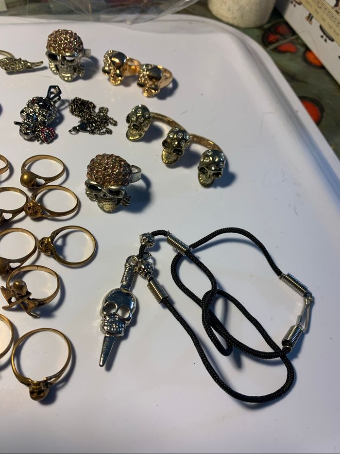 Lot bijoux tête de mort - photo numéro 6