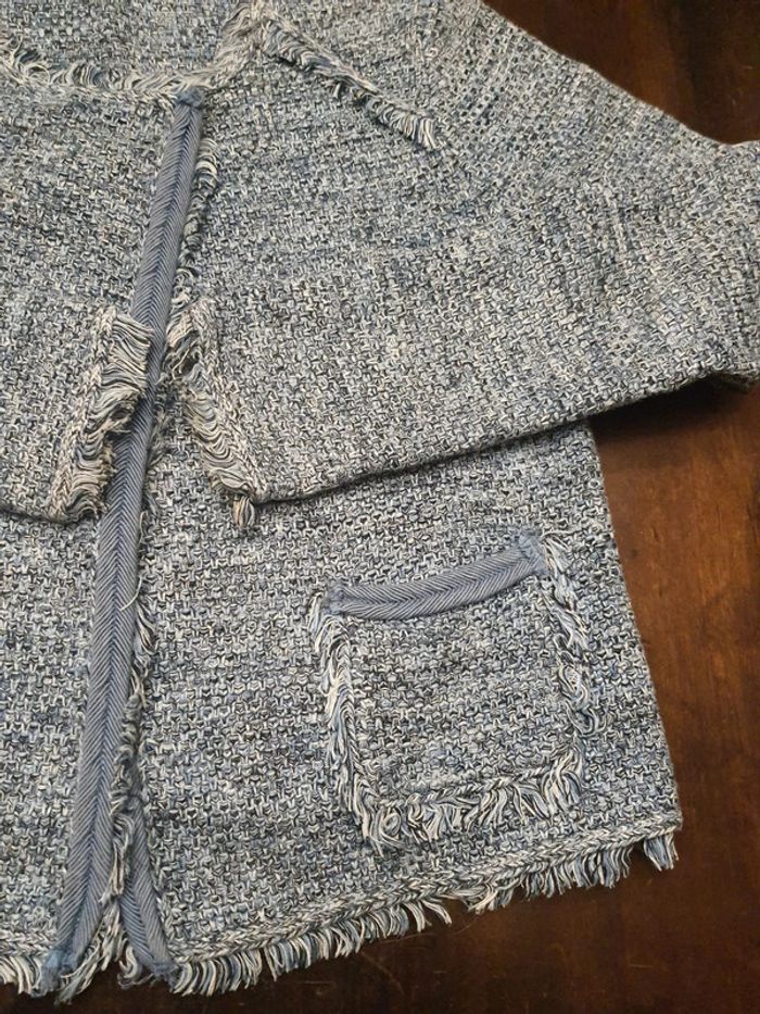Gilet/veste Stefanel taille S bleu/blanc - photo numéro 16