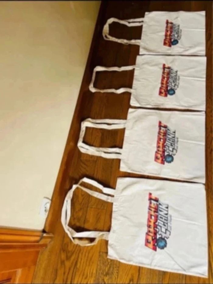 Lot 4 tote bag en 100% coton bio neuf - photo numéro 3