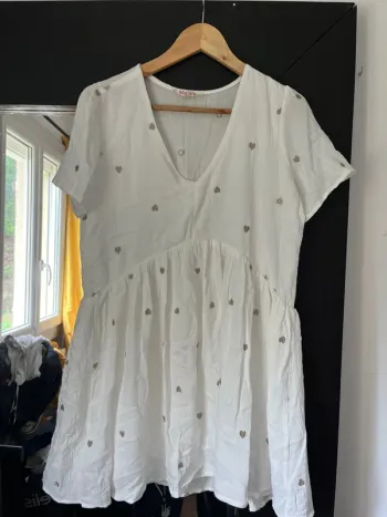 Robe femme en gaz de coton