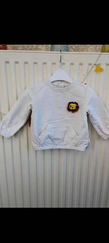 🤍Sweat beige 12 mois Wild Nature