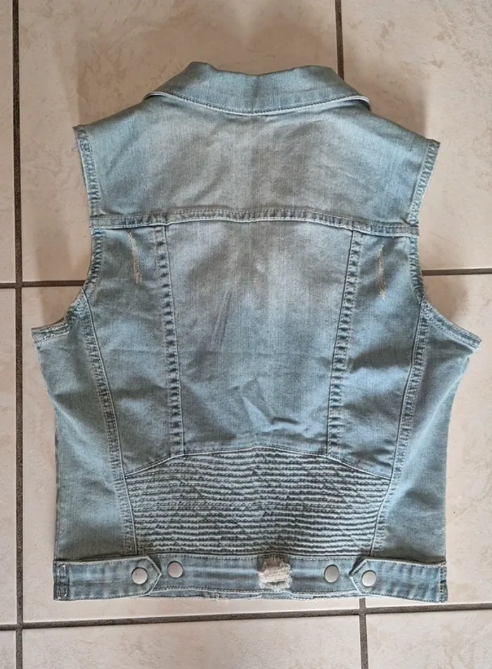 Veste en Jeans sans manche Jennyfer - photo numéro 2