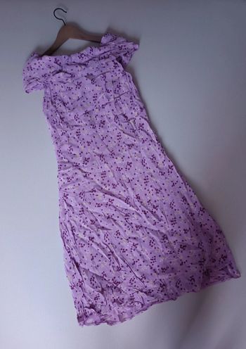Robe lilas été fleurie 38