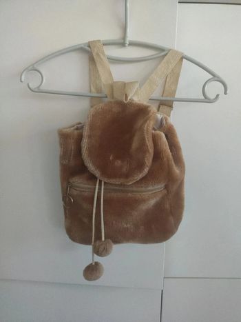 Sac à dos peluche marron