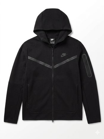 Nike Tech Fleece Hoodie Zippé – Noir – Taille S Très bon éta