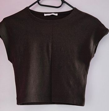 Top court marron foncé Zara M