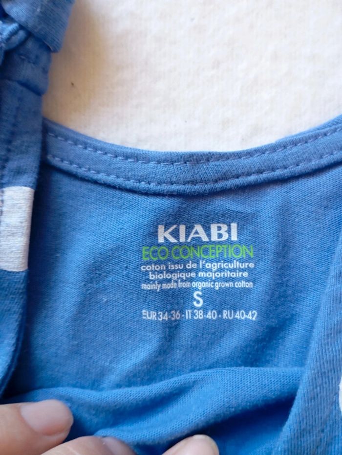 Robe bleue à pois blancs S Kiabi - photo numéro 8