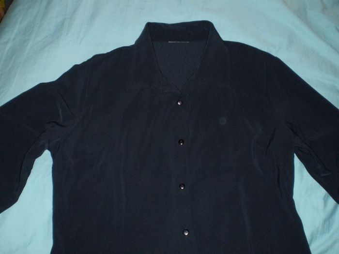 chemise marine foncé t 44 d'hiver