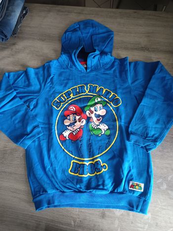 Sweat à capuche Super Mario Bros 10-11 ans garçon