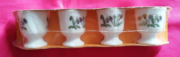 4 coquetiers neufs arcopal fleurs d'été - photo numéro 3