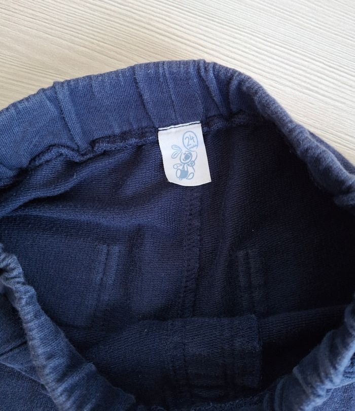 Short bleu marine bébé garçon 24 mois - photo numéro 2