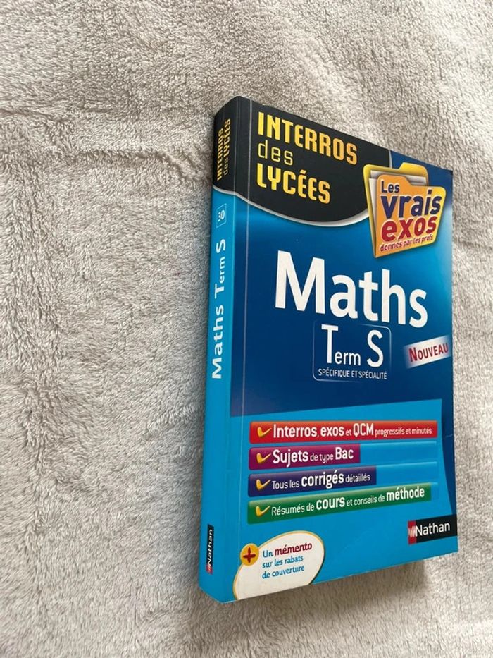 Livre manuel scolaire prépa bac terminale S (maths) - photo numéro 2