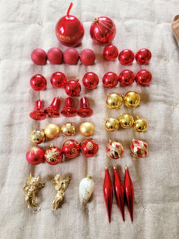 Lot de décorations de Noël 