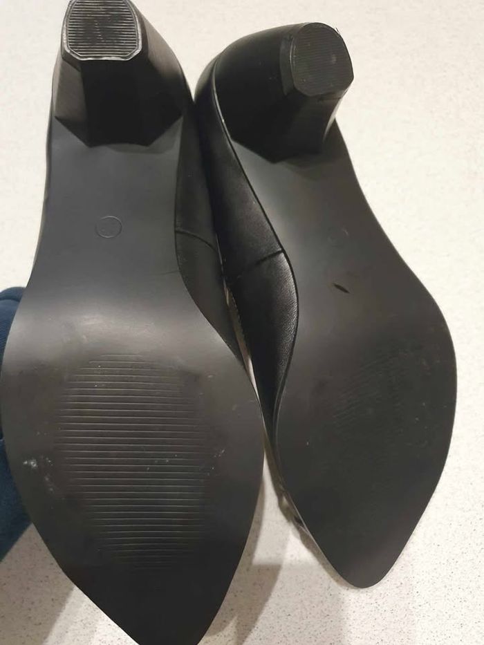 escarpins noirs et gris T39 - photo numéro 3