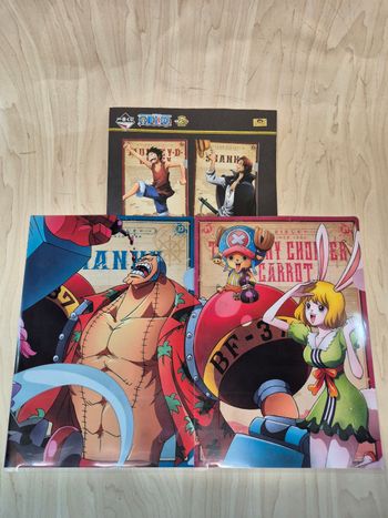 Set 2 pochettes à coin One Piece Ichibankuji "Memorial Log" : Franky & Tony Tony