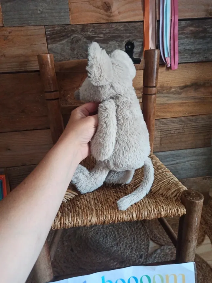 Peluche souris grise tbe soft friends - photo numéro 5