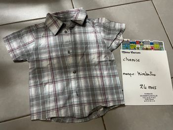 Chemise garçon 24 mois