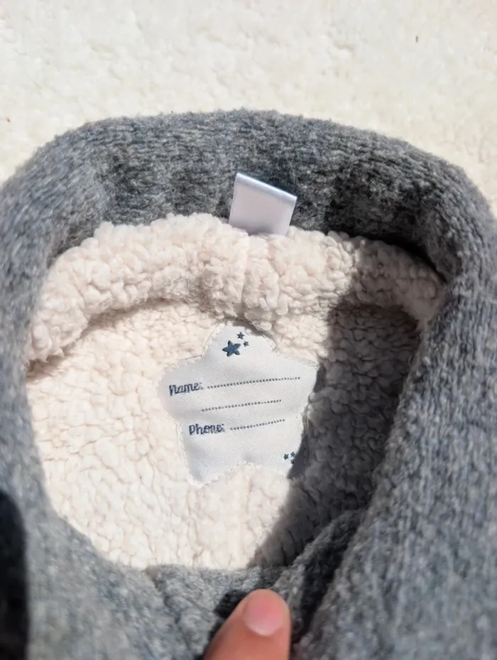 Manteau fille 23 mois gris - photo numéro 3