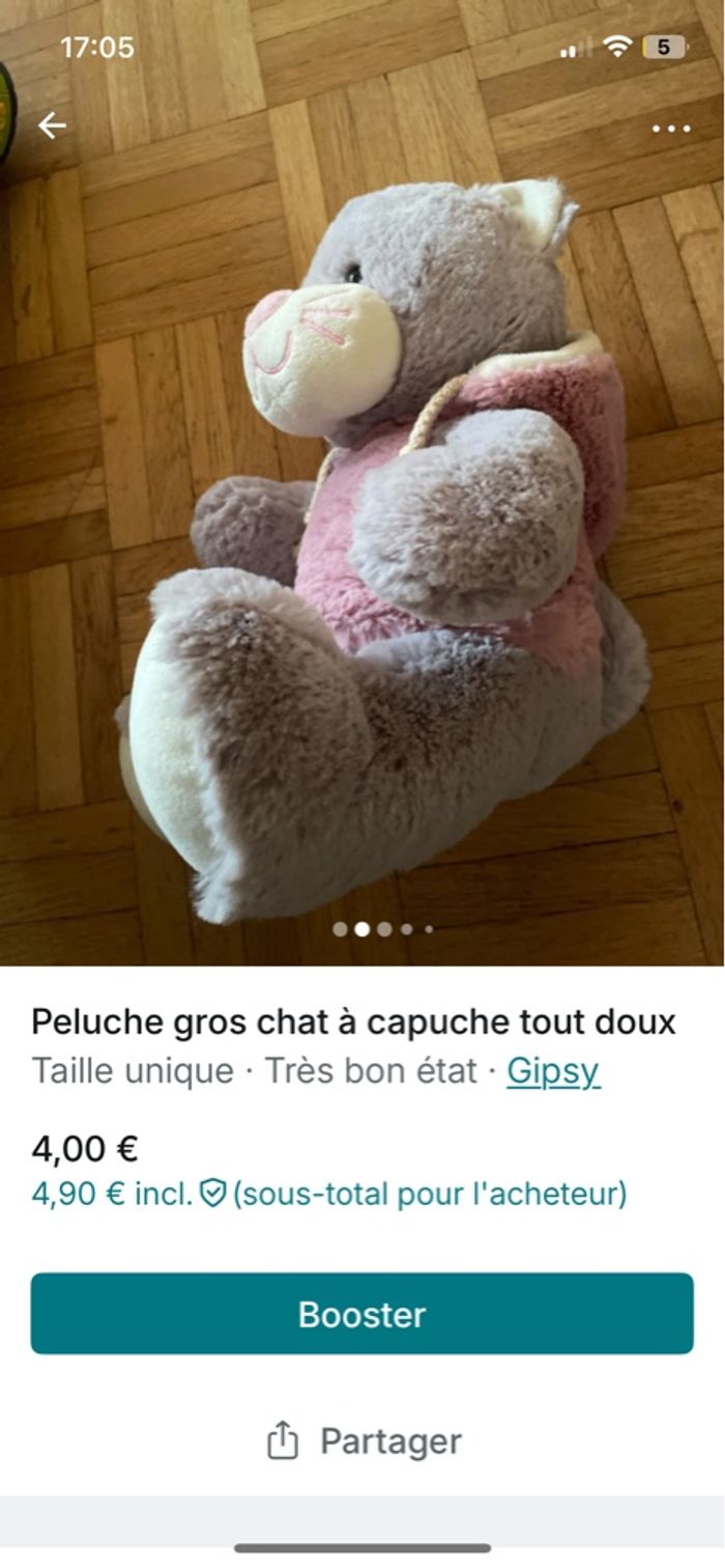 Petit chat avec chapeau amovible - photo numéro 8