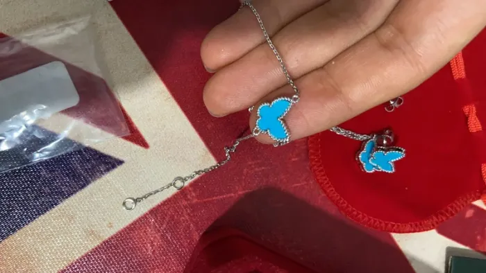 Ensemble de bijoux papillon bleu 🦋 - photo numéro 6