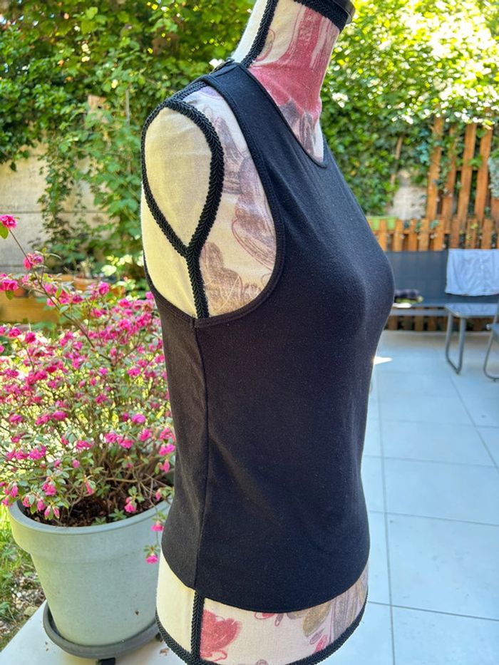 Débardeur noir Zara épais doux - taille M viscose - photo numéro 3