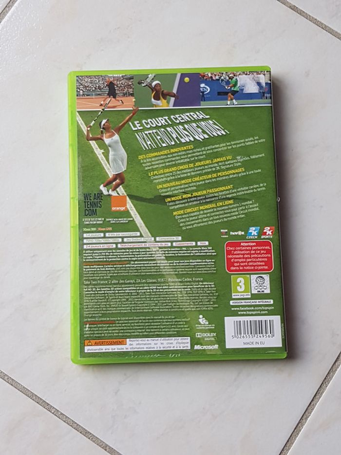 Jeu xbox 360 Topspin 4 - photo numéro 2