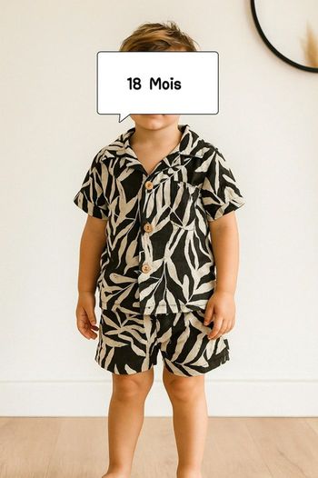 Magnifique ensemble chemise short
