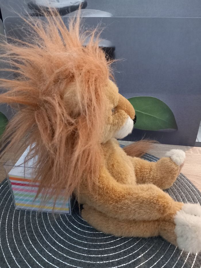 Peluche lion safari russ Berry heartcraft collection vintage rare 34cm - photo numéro 5