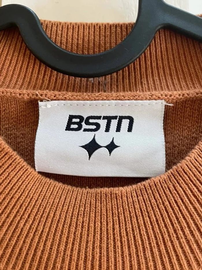 Crewneck BSTN Marron/Bleu - photo numéro 3