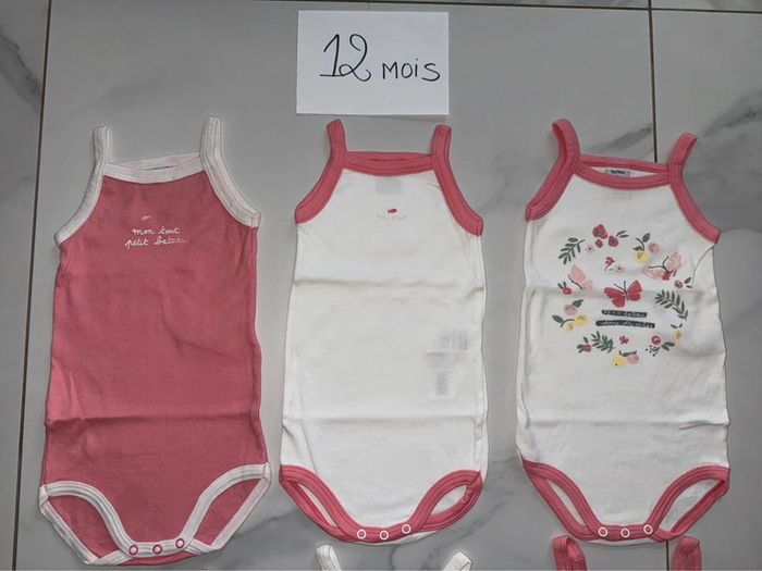 Lot de 6 body petit bateau 12 mois - photo numéro 3