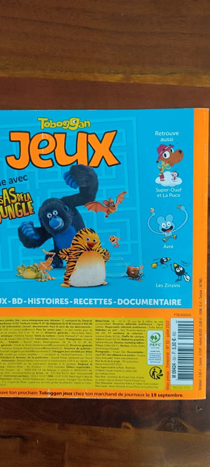 Lot de 3 magazines Toboggan jeux intacts - photo numéro 3