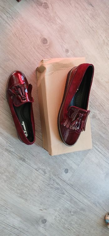 Mocassin t40 bordeaux