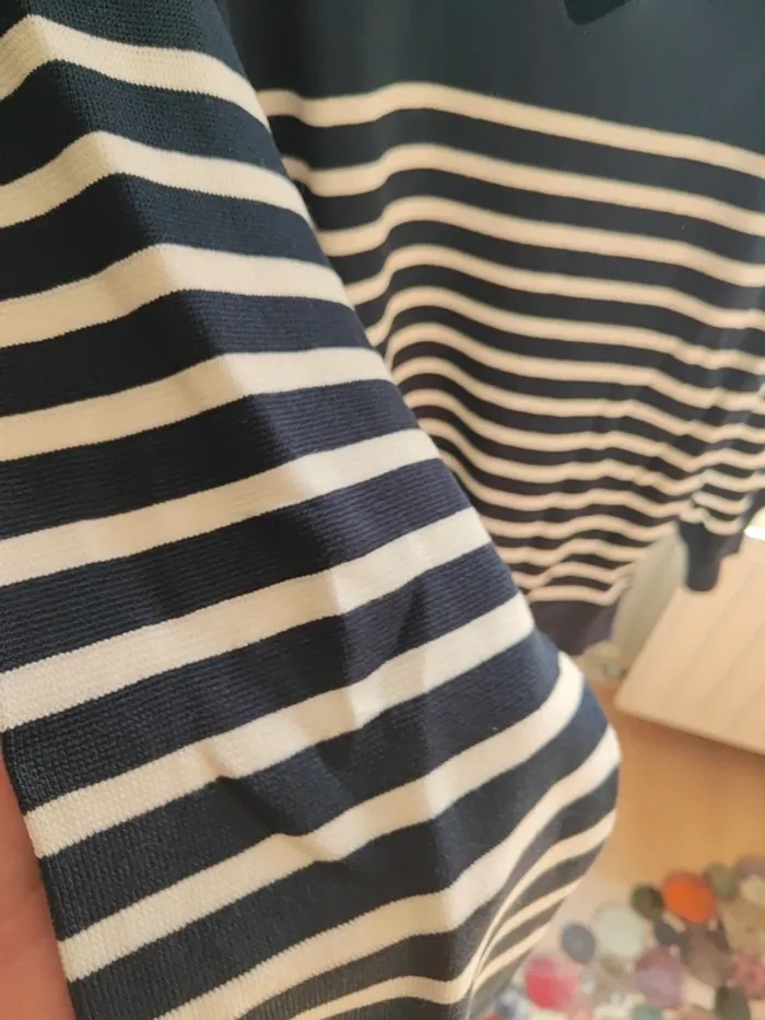 Pull marinière femme monoprix t.L - photo numéro 5