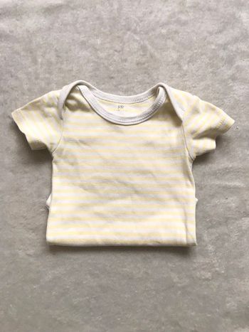 Body à rayures jaunes 9mois