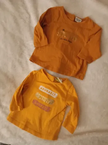 Deux pulls bébé fille