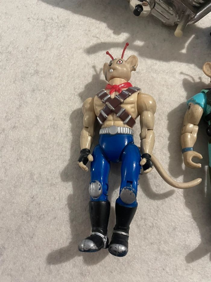 Lot Figurine + Moto Biker Mice From Mars Vintage - photo numéro 2
