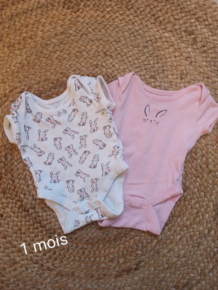 Lot 2 body manche courte 1 moi