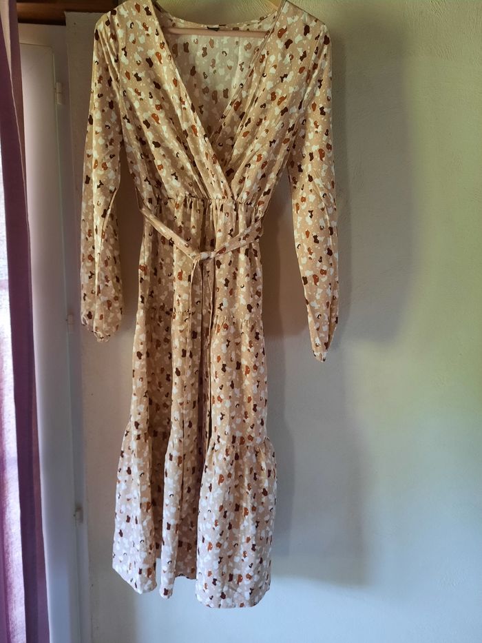 Robe longue manches longues