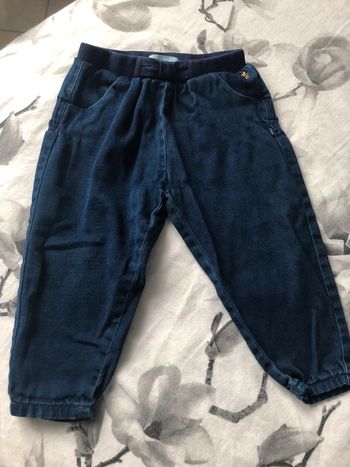 Sarouel façon jeans okaïdi 18 mois