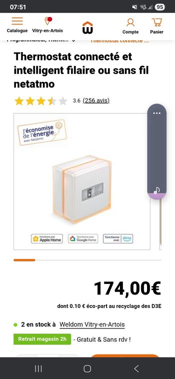 Thermostat connecté neuf