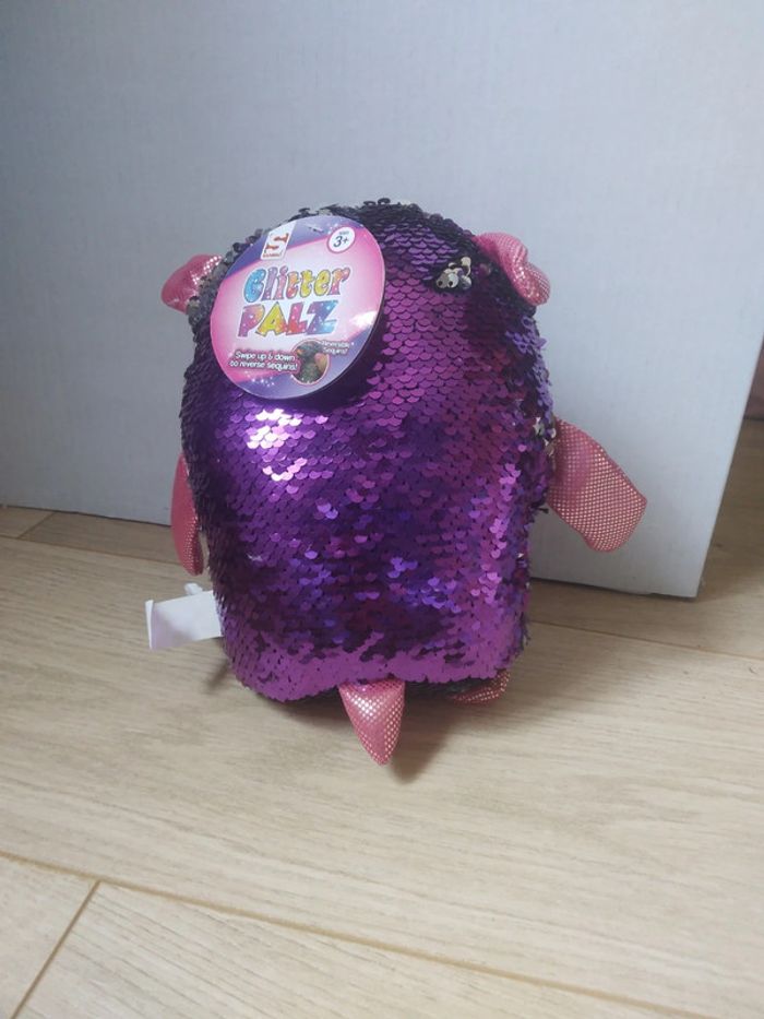 Peluches licorne à paillettes - photo numéro 2